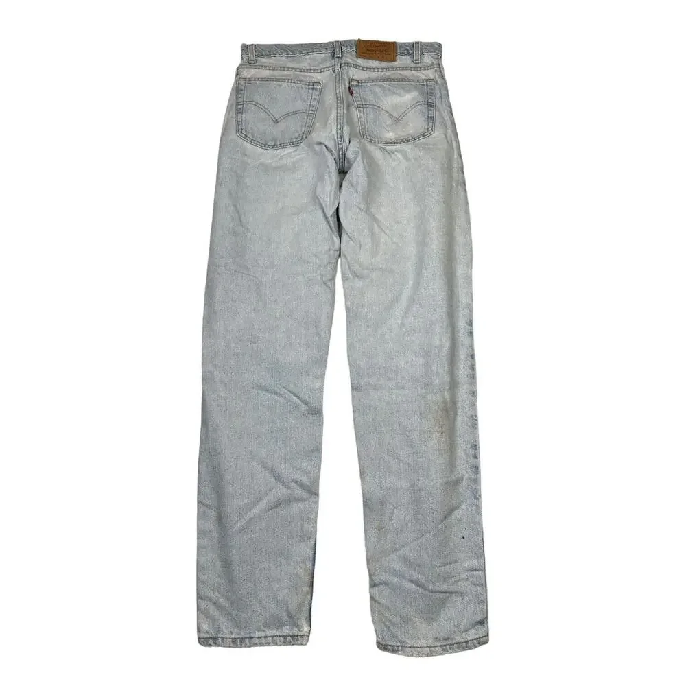 Levi’s VTG 90s 550 Distressed Relaxed Fit Tapered Leg Jeans USA Mens 33x34